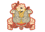  Entwined Tiger Vinyl Sticker