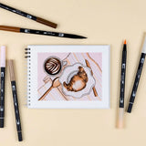 Dual Brush Pens-Coffee Break