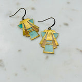 Temple Stained Glass Earrings