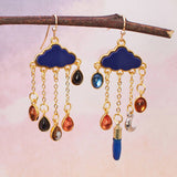 Rainy Days Gold Celestial Drop Earrings