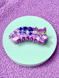 Purple Tabby Cat Hair Claw