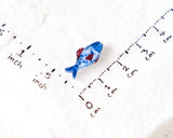 Nautical Fish Stud Earrings Red, Blue, White