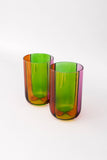 High Ball Glasses, Colorblock