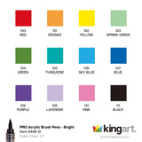 PRO Acrylic Paint Brush Pens - 12 Classic Colors