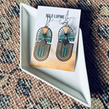 Nouveau // Stained Glass Resin Earrings