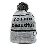 You Are Beautiful Embroidered Beanie