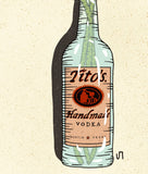 Titos Vodka Bottle Print