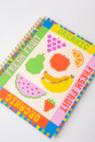 Rough Draft Mini Notebook, Fruit Tiles