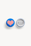 Colorful Heart Pinback Button