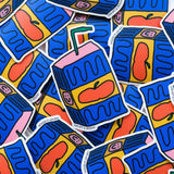 Juice box sticker