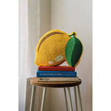 Citrus Burst Beaded Throw Pillow