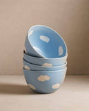 Blue Cereal Bowl 10.2" stoneware ceramic —  Cloud Collection