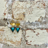 Dear Darlington Blue Flame Earrings