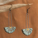 Ceramic Sunburst Earrings