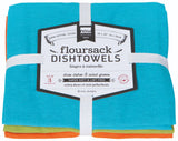 Bali Blue Cactus Crush Floursack Dishtowels Set of 3