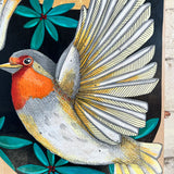 Dear Darlington Original Illustration: A Pair of European Robins