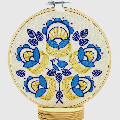 Golden Rings Embroidery Kit