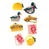 Swing-Hinge Folding Compact Mirror - Fresh Lemon - Yellow