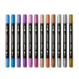 PRO Twin-Tip™ Acrylic Paint Pens - 24 Metallic Colors