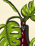 Wine Bottle Print