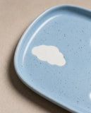 Cloud Blue Butter Dish stoneware ceramic