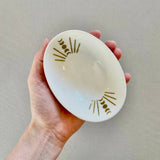 Moonburst Oval Ceramic Dish