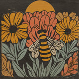 Flowers & Bee Art Print