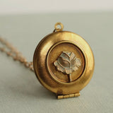 Tudor Rose Locket Necklace