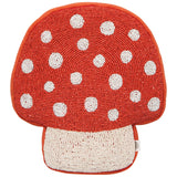 Toadstool Beaded Throw Pillow