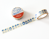 Illustrated Faces Washi Tape