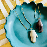 Ceramic Hand Necklace