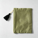 Poker Embroidery Tassel Cosmetic Pouch