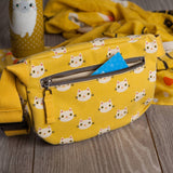 Danica Studio Meow Meow Cats Cotton Hip Bag Adjustable Strap