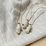 Ceramic Hand Necklace