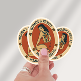 Women’s Rights Are Human Rights Sticker – Feminist Vintage