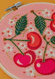 Cherries Rikrack Embroidery Kits