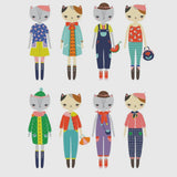 Cat Fashion: Magnetic Dress Up Figures