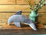 Kantha Handmade Stuffed Dolphin