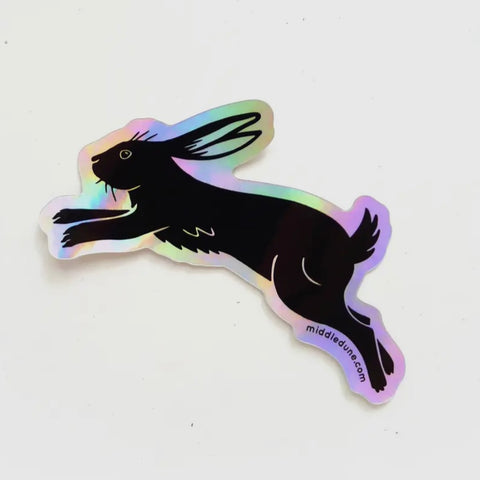 Bunny Holographic Sticker