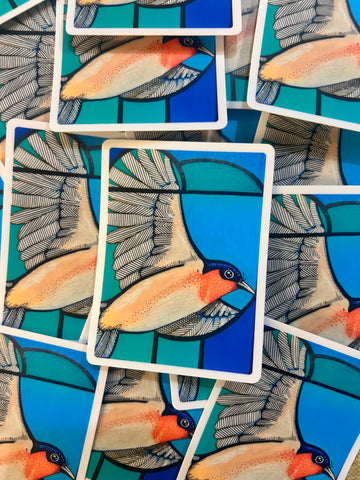 Dear Darlington Barn Swallow Sticker