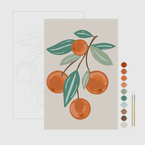 Citrus Meditative Art Paint By Number Kit