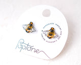Bee Earrings | Honeybee Insect Bumblebee Studs