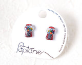 Retro Gumball Machine Stud Earrings