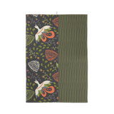 Blooming Birds Cotton Tea Towel – Folk Art Floral Design