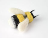 Bee Brooch Needle Felting Kit | Beginner Craft Kit