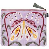 Nocturna Embroidered Flat Pouch