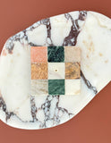 Rainbow Check Marble Incense Holder