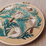 Winter Birds Embroidery Kit