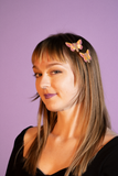 Rosy Maple Moth Hair Clip Set