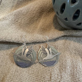 Snow Geese // Stained Glass Resin Earrings